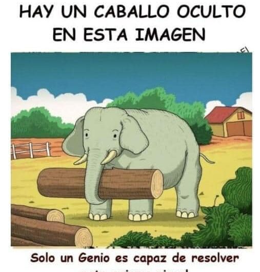 Intenta encontrar al jinete escondido en menos de 10 segundos.